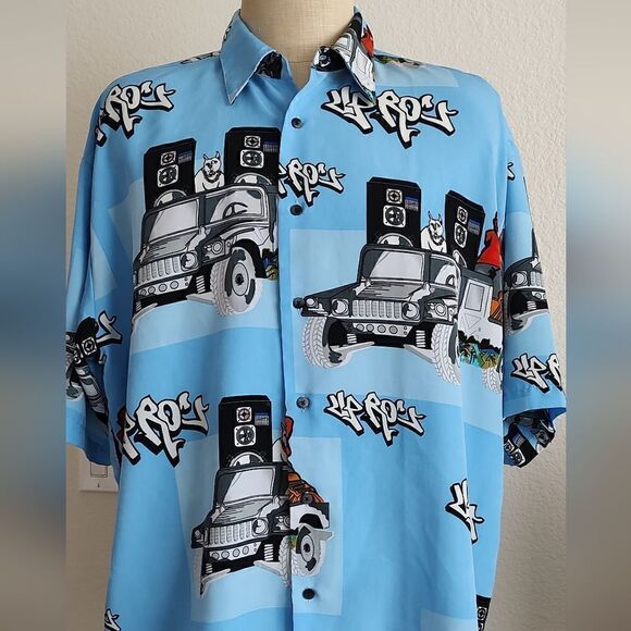 Up Roc Shirt Mens Hip Hop Size XXL - Picture 4 of 6